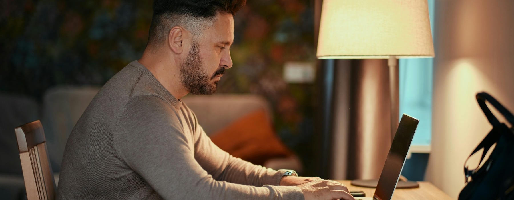 a person using a laptop